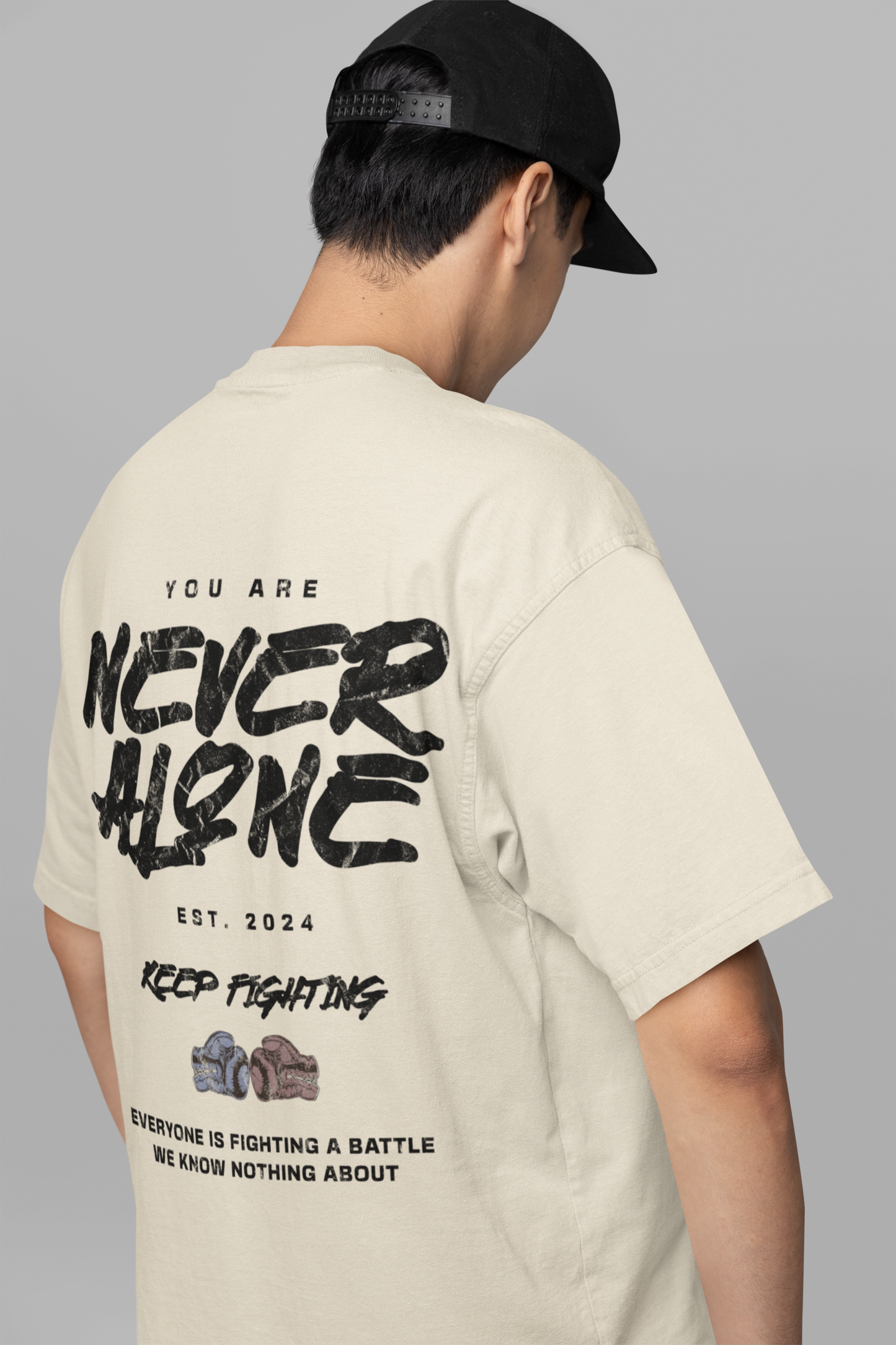 never alone - Oversized Shirt